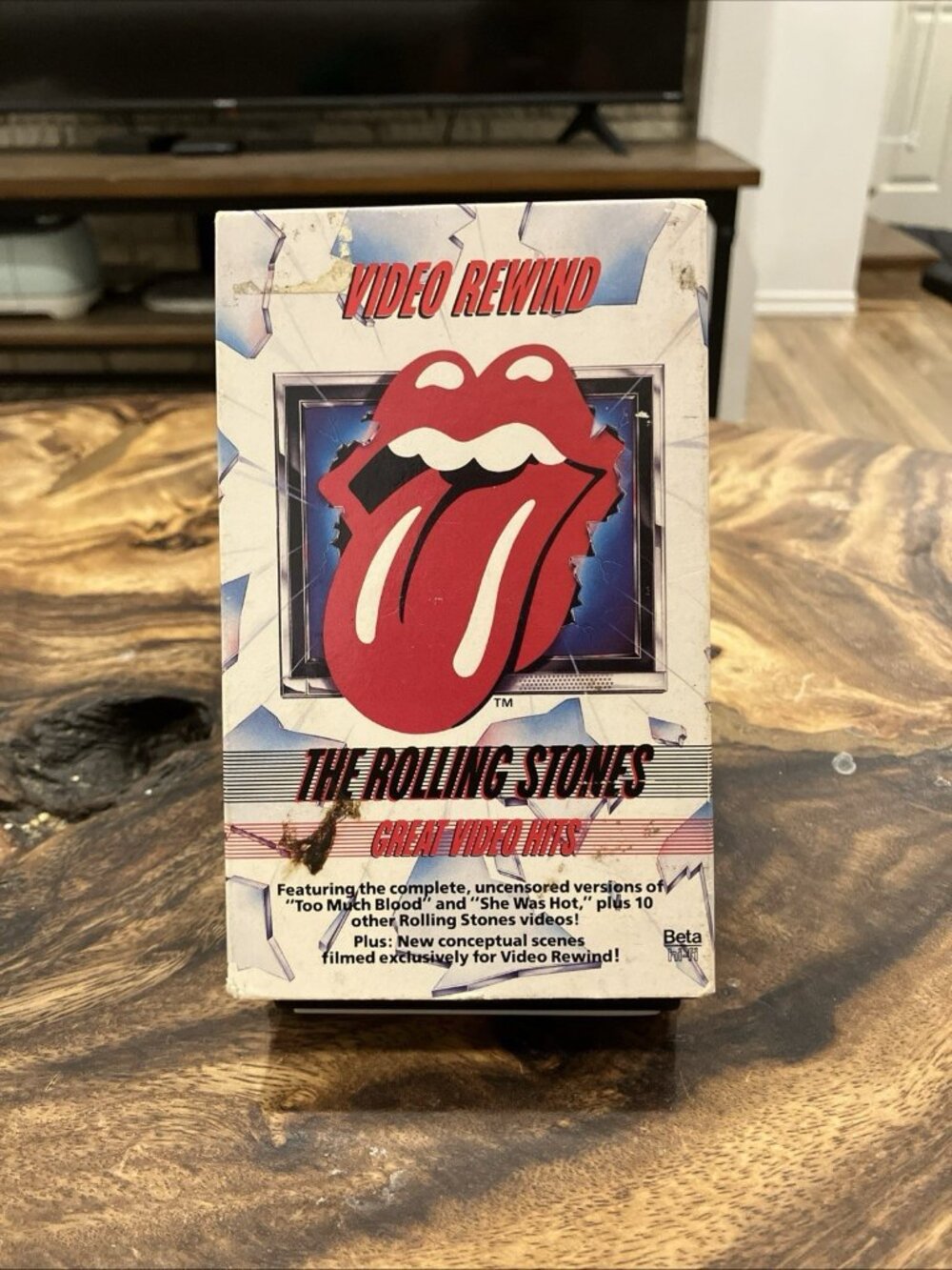 The Rolling Stones Video Rewind Greatest Video Hits BETA BETAMAX - NOT VHS